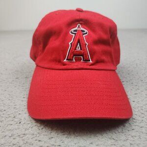 Los Angeles Angels Hat Cap Fitted Red Large The Franchise MLB Baseball